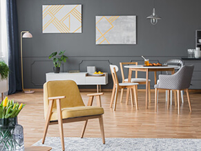 Grey modern dining setting project